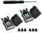 YIOVVOM DB9 Breakout Connector to Wiring Terminal RS232 D-SUB Female Serial Adapters Port Breakout Board Solder-Free Module with case(2 PCS Female Adapter)