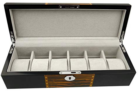 Bullonge Uhrenschatulle BULLONGÈ President 6 - Uhrenbox für 6 Armbanduhren