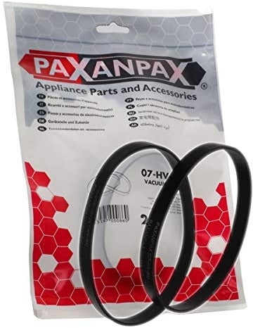 Paxanpax PFC041, Compatible Drive Belts for Hoover V17 Purepower, Dustmanager Series, Vax Type 1 Power 1 & 2 Series (Pack of 2), Black