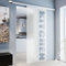 inova Glas-Schiebetür Komplettset 880x2035mm KITCHEN 8mm Zimmertür Schiebetürbeschlag mit Alu Laufschiene und Griffmuschel + beidseitigem Softclose