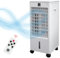 KNIGHT 4L Portable Evaporative Air Cooler Fan, High Cooling Water Tank with Remote Control and Control Smooth Touch Panel Display, Purifier, 4 Hour Timer for Home and Office Use, (Matt White)