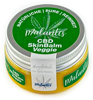 Malantis SkinBalm Vegan - 25ml - Hautsalbe zur Pflege von sehr trockener Haut mit Vitamin E und Hanfsamenöl