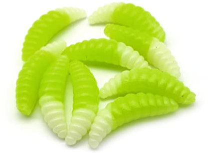 Trout Slay 35mm, Forellenköder, Gummiköder, Angelköder, Bienenmaden (#011 UV)