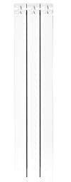 Fondital 82GAM01403 Radiatore in alluminio estruso Garda DUAL 80, 1000 mm, 3 elementi, bianco
