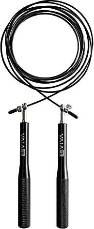 Springseil Seil AsVIVA JR2, Deutsche Qualitätsmarke, doppelte Kugellager für höhere Geschwindigkeit, verstellbares Springseil, professionelles Cross-Training, geeignet für Ausdauer- und Krafttraining