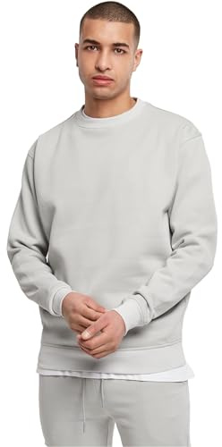 Urban Classics Men's Crewneck Sweatshirt Sweatshirt, lightasphalt, L