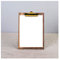 caihuashopping Planchettes à Pince Noir Walnut Presse-papiers Multi-Taille Dossier d'organisateur Dossier Multifonction pour Notes, informations et menus Porte Document (Size : Medium)