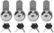 Toolbox Lock,4Pcs Cam Lock Toolbox Drawer Cabinet Locker Replacement Tubular with Keys for Trailer RV 15mm Dia