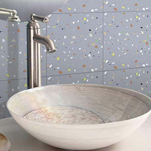 Piastrelle Adesive Cucina 15X15 Tortora Mattonelle Adesive Bagno Pvc Impermeabile Adesivi per Piastrelle Parete Fai da Te Adesivi per Cucina Decorazioni,Piastrelle Cucina Moderna