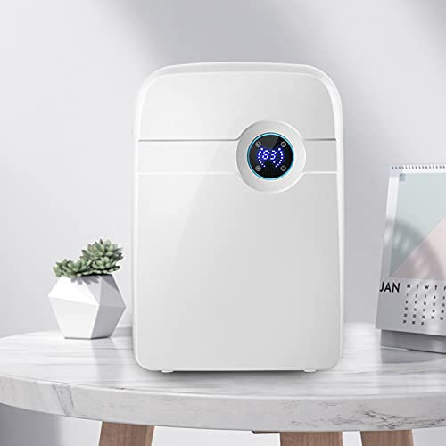 Deshumidificador eléctrico JAYEUW con manguera de drenaje, depósito de agua de 2,5 L, deshumidificación, secador de habitación, absorbente de humedad de hasta 500 ml por día