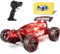 Tecnock Remote Control Cars for Kids, 1:18 Scale RC Racing Cars with LED Lights, 2.4GHz All Terrain RC Car with 2 Rechargeable Batteries for 50 Min Play, Indoor Outdoor Toys Gifts for Boys and Girls
