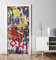 MyMaxxi - Tür bekleben mit Türtapete Türposter Türfolie Selbstklebend 90x200 Bunte kreative Graffiti Wand - Tür verschönern Türaufkleber Türklebefolie Straßenkunst Malerei blau