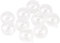 perfk 10 Stück Weihnachtskugeln transparent Kugeln Acrylkugeln Weihnachtsbaum Kunststoffkugeln Handwerk runde Kugeln Bonbondosen für DIY Dekoration Hochzeit Party Geburtstag, 3 cm,Stil A