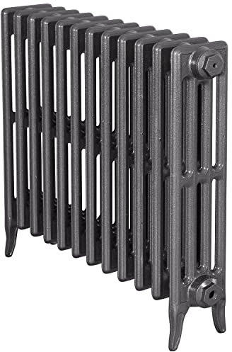 Carron Victorian 4 Column 12 Section Cast Iron Radiator 660mm High in Foundry Grey