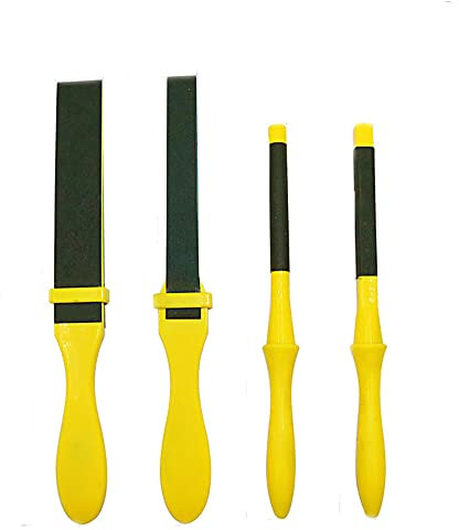4 Pcs Sandpaper Stick, Plastic Sanding Sticks Kit, Manual Polishing Sandpaper Roll for Grinding Wood Metal