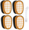 isinlive 4 Stück FC5005/01 Ersatzfilter Kompatibel mit Philips XC7042 XC8347 XC8147 FC6812 FC6813 FC6822 FC6823 SpeedPro Max Akkusauger Filter für Philips FC5005/01 Zubehör