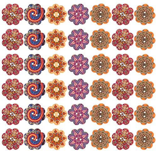 Ciieeo Bastelknöpfe 100 Stück Retro-holz Kleidung 2 Löcher Für Nähprojekte