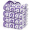 Jacquotha Cotton Face Towels Set of 4 - Checkered Floral Bathroom Hand Towels for Everyday Use, 29” x 13” Lilac