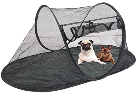 Husdjur Tente Pliable Extérieure pour Chats et Petits Chiens, Abri de Jeu Respirant pour Terrasse, Jardin, Patio, Parc, Camping