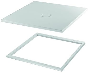 BetteFloor Duschwanne mit Minimum-Wannenträger, 120x80cm, 1681-440T1, Farbe: Snow (weiß matt)