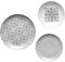 Guzzini - LE MAIOLICHE Set 6 Posti Tavola, Piatti Piani, Piatti Fondi, Piatti Frutta/Dessert - Grigio Cielo - 10290992