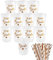12 Stück Team Bride Becher JGA Becher Wiederverwendbar Bachelorette Party Cup mit 12 Rosagold Folie Team Bride Strohhalme für Bridal Shower Verlobungsfeier Junggesellenabschied frauen Party