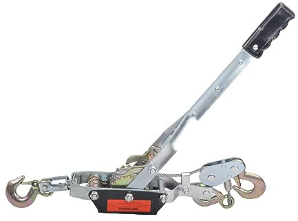 higehio Come Along Puller, 5 Ton(11,000Lbs) Dual Gear Power Puller 3 Hook Heavy Duty Steel Cable Come Along Winch Hand Winch Cable Puller Automotive Hoist Winch Puller