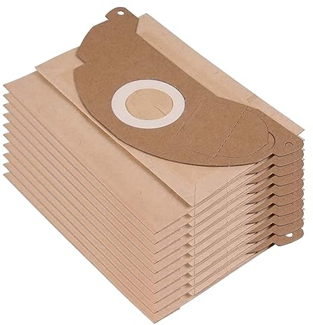 BebeXi 10 Sacs D'aspirateur en Papier, Sacs À Poussière for Aspirateur. Compatible for Karcher. 6.904-322.0 MV2 WD2 A2003 A2004