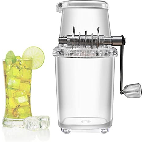 Ice Crusher Manual Rotary Ice Crushers Cocktails Slush Machine Crushed Smoothies Ice Crusher Machine Home Ice Grinder Drinks Chopper Stirrer