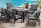 GLP Gartenlounge-Set Garten-Essgruppe, (Gartenmöbel Set, 7-TLG., 6 Sessel, 1 Esstisch, inkl. Auflagen, Aluminium), Wetterfest Gartenlounge Set, 9400-P1+P2