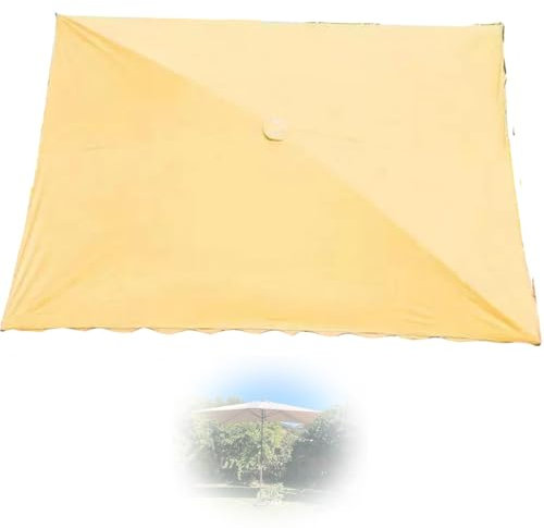 NILZA 3x2m Housse De Rechange pour Parasol, Rectangulaire Auvent De Rechange Toile Pergola 4 Baleines 6 Baleines Tissu De Rechange pour Parapluie, Toile De Rechange pour Parasol (Color : Frontal Umbr