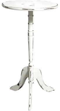 Shabby Tischchen Beistelltisch creme weiß 60er Jahre Chic Möbel Vintage Landhaus