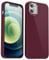 Svanove for iPhone 12/ iPhone 12 Pro Case Silicone, Glossy Soft Rubber Gel Jelly Cute Protective Plastic Simple Plain Phone Case Cover for Women Girl, Slim Thin Flexible Shockproof TPU, Burgundy Wine