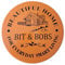 Bit & Bobs Round Deep Cake Storage, Flat Canister Cake,Biscuit,Cookies Storage tin Container ideal for Roti Chapati, cake Size 21.5cm (Orange)
