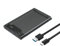 ZHHSUNY Hard Drive Enclosure USB 3.1 Gen 2 Caddy for 2.5 Inch SATA III SSD HDD , USB-C to USB-A Cables Incl. (translucent)