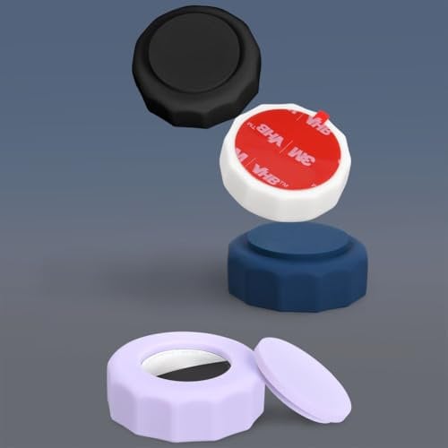 AXFEE [4 Pack] Waterproof Air-tag Holder, Air-Tag Protective Case with Adhesive Sticker, Shockproof Air-Tags case Tracker, air-tag Sticker Mount for Bike Wallet TV Remote Drone Camera Luggage Hidden