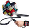 WVVOU Fußball Volleyball Rugby Kick Trainer, Handle Solo Fussball Trainingszubehör mit Verstellbarer Handgelenkband, Kinder Fußball Training Zubehör, Perfektes Fussball Geschenke Jungen