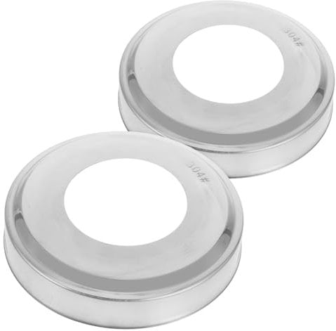 TINEASUR Pool Ladder Cover Set Stainless Steel Escutcheons Plate Ladder Pool Accessory