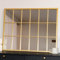 Jobu Espejo de pared rectangular dorado para ventana, 90 cm x 70 cm, elegante característica de habitación para el hogar y la oficina | Kyo