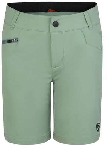 Ziener Kinder NADO X-Function Fahrrad-Shorts mit Innenhose - Mountainbike/Outdoor/Freizeit - atmungsaktiv,schnelltrocknend,gepolstert, Green Frost, 140