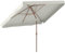 Outsunny Parasol de jardin extérieur rectangulaire 200 x 300 cm, parasol inclinable 6 baleines en aluminium, tissu polyester 180g/m² protection UV avec manivelle, pour balcon jardin terrasse, crème