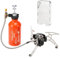 Personaliza lo que necesitas estufa de combustible múltiple para camping con botella de combustible de gasolina de 500 ml y parabrisas de estufa de campamento de 9 placas para alcohol diésel