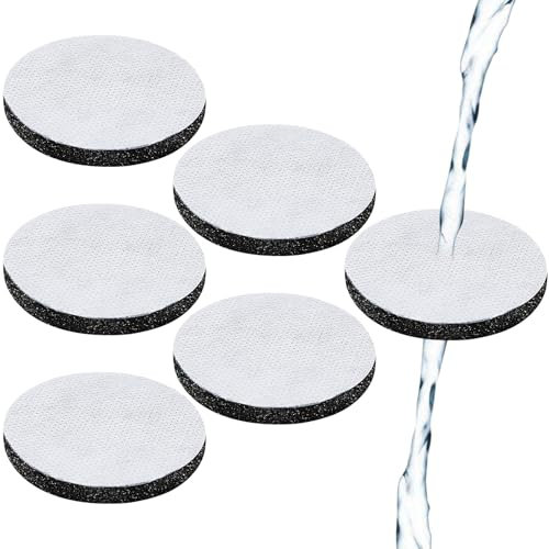 VEGCOO 6Pcs MicroDisc Filtres à Eau pour Brita Bouteilles Filtrantes & Gourdes, Réduit le Chlore, les Microparticules, les Métaux Lourds et les Impuretés Dans l'eau