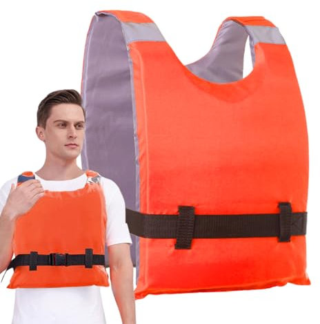 Giubbotto Salvagente | Giubbotto Galleggiante Per Barche - Elevata Galleggiabilità, Alta Visibilità, Attrezzatura Per Nuoto, Soccorso, Kayak E Vela