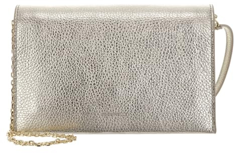 Coccinelle Leder Clutch Umhängetasche Dandy Mini Bag Pale Gold goldfarben