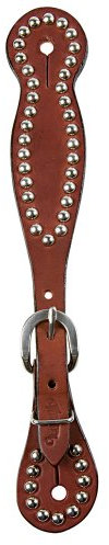 Weaver Leder Damen Trensenzaum Leder Sporenriemen mit Spots, Kastanien