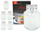 6er Set Einmachglas Bügelverschluss Original Fido 3,0L incl. Bormioli Rezeptheft