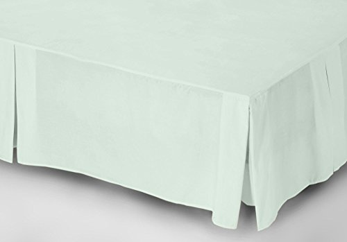 Belledorm Green Platform Valance Sheet, 200 Thread (King Size, Breeze) | Count Percale - Covers your Divan Bed Base