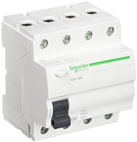 Schneider Electric A9Z06463 Interruptor Diferencial, 4P, 63A, 300Ma, Clase Ac