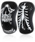 RockTape Assassins Ginocchiere 5mm - Neoprene Durevole per Compressione, Calore e Stabilità nel Fitness Funzionale, Teschio Nero, Small